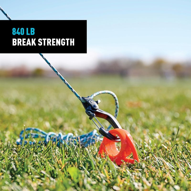 NiteIze CamJam SlideLock Cord Tightener - Features Pull-to-Tighten Lock & Quick-Release Lever - 280 lb Working Load Limit & 840 lb Break Strength - Fits Cord Sizes 2–5mm - Small - Image 2